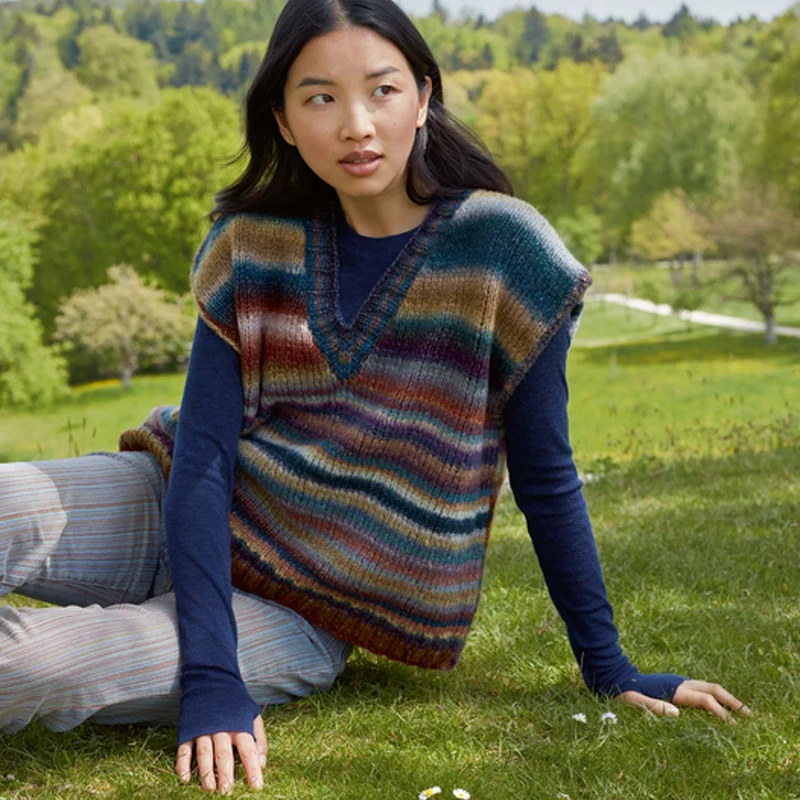 Lang Yarns Cloud 012 Kastanie/Petroleum