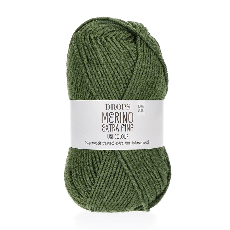DROPS Merino Extra Fine Uni Colour 52 Blattgrün