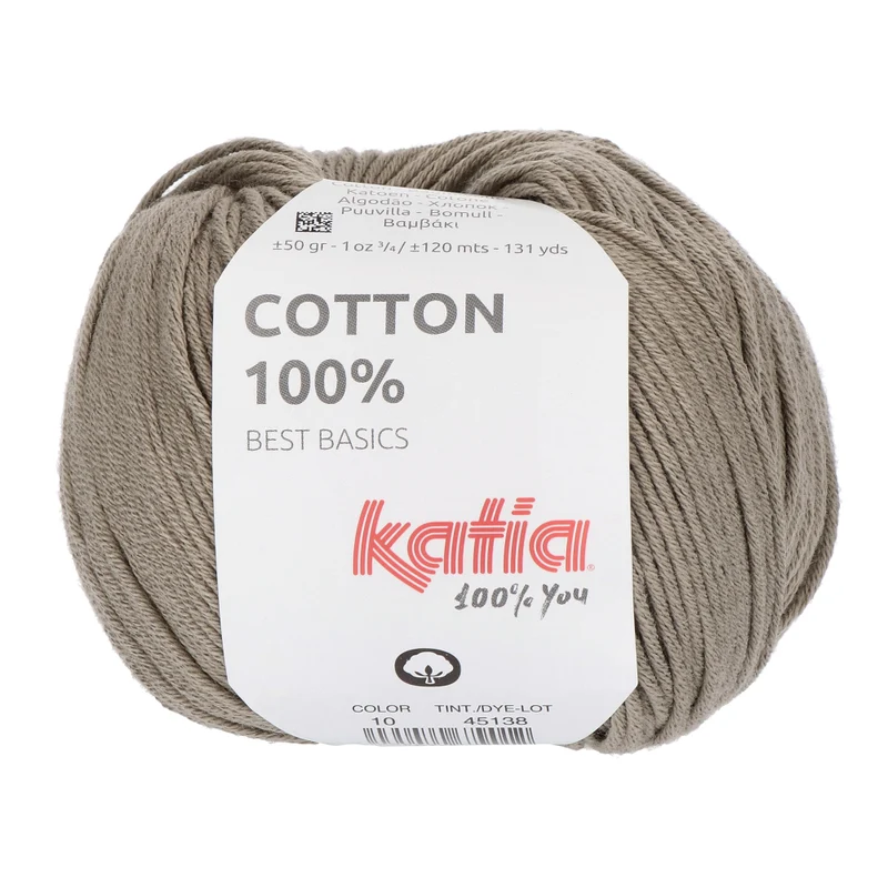 Katia Cotton 100 % 010 Grau