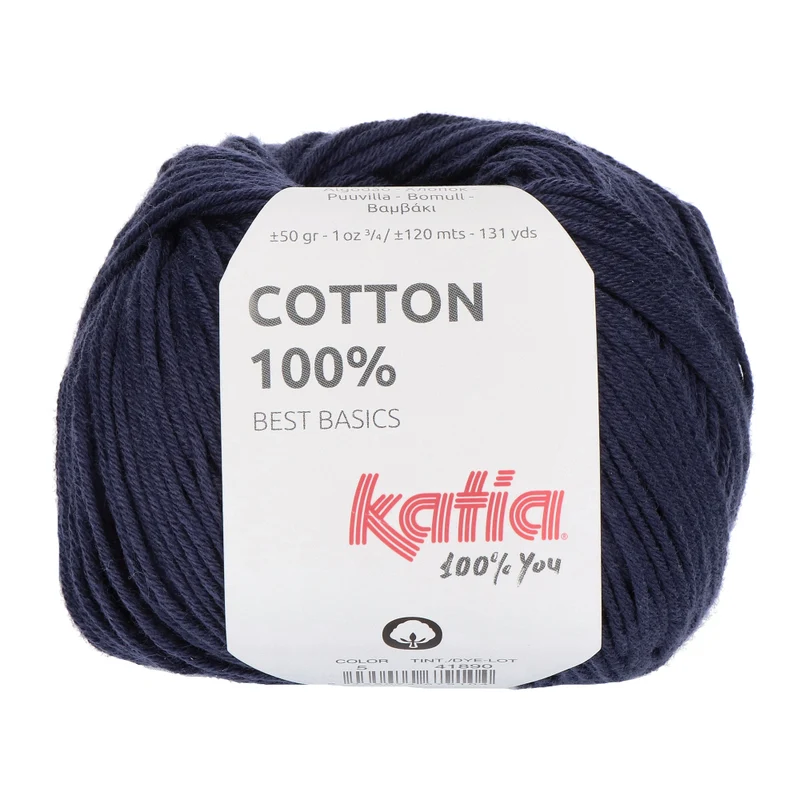 Katia Cotton 100 % 005 Sehr dunkles Blau