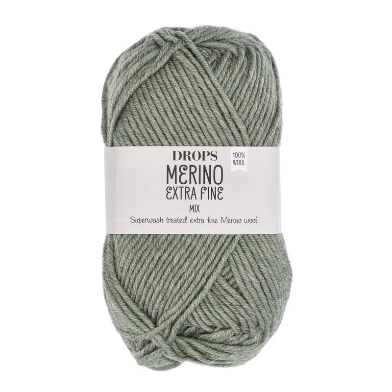 DROPS Merino Extra Fine Mix 47 Salbeigrün