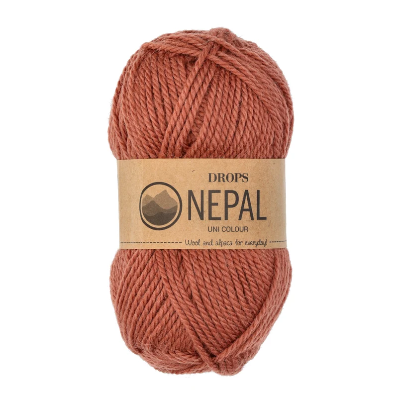 DROPS Nepal Uni Colour 8914 Rote Tonerde