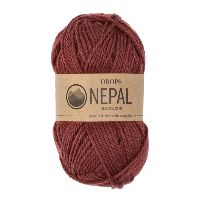 DROPS Nepal Uni Colour 8916 Weinrot