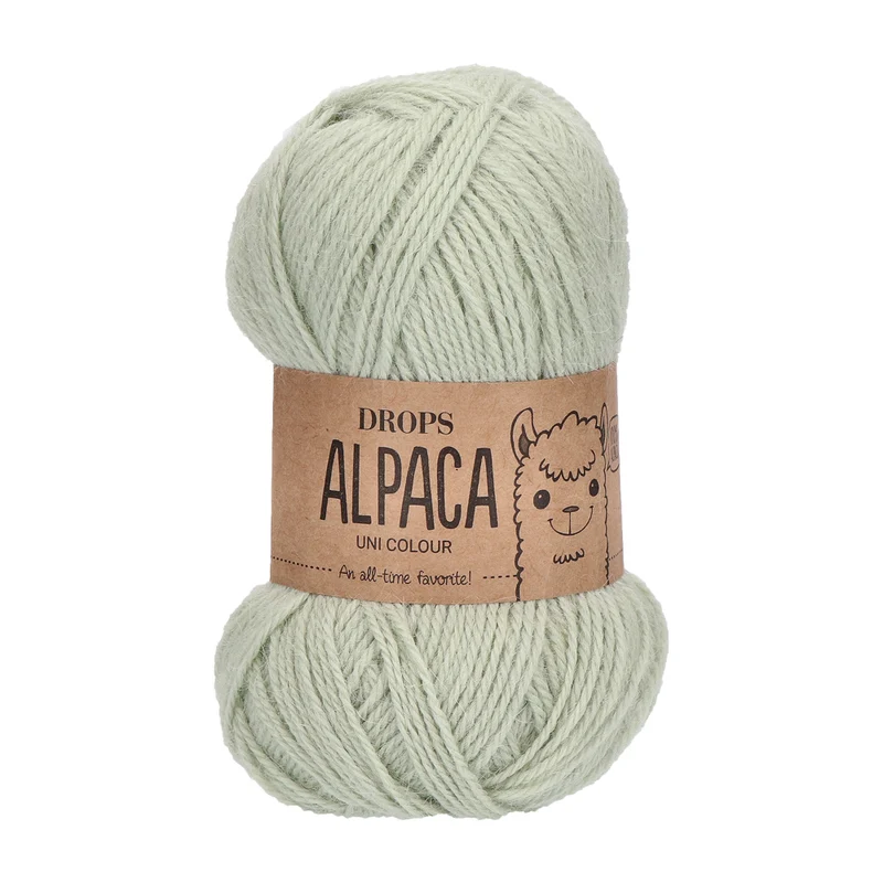 DROPS Alpaka Uni Colour 9030 Pistazien-Eis