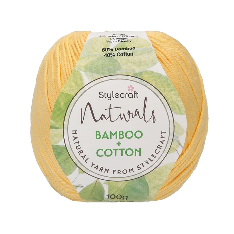 Stylecraft Naturals – Bamboo + Cotton DK 7251 Daffodil