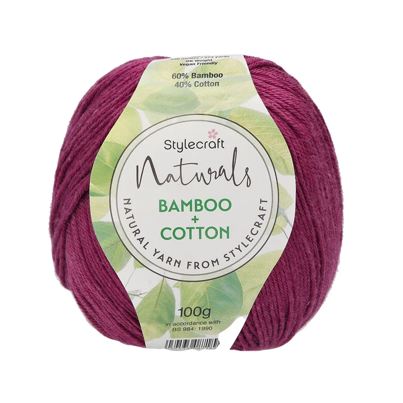 Stylecraft Naturals – Bamboo + Cotton DK 7250 Mulberry