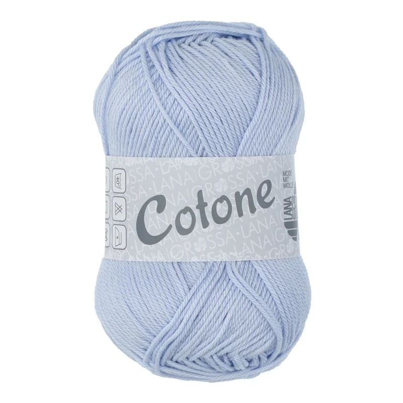 Lana Grossa Cotone 008 Zartes Blau