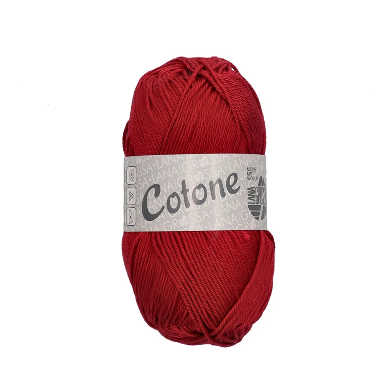 Lana Grossa Cotone 004 Weinrot