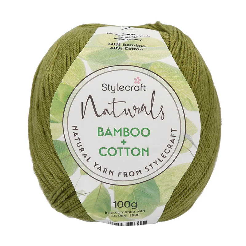 Stylecraft Naturals – Bamboo + Cotton DK 7253 Moss