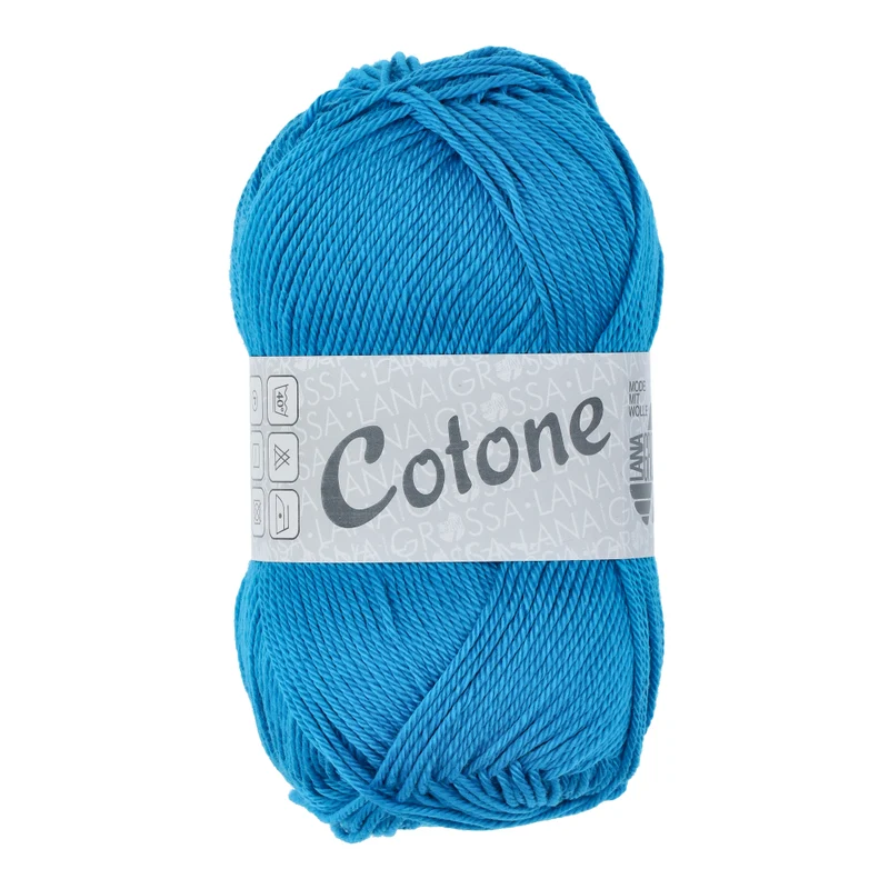 Lana Grossa Cotone 010 Türkis Blau