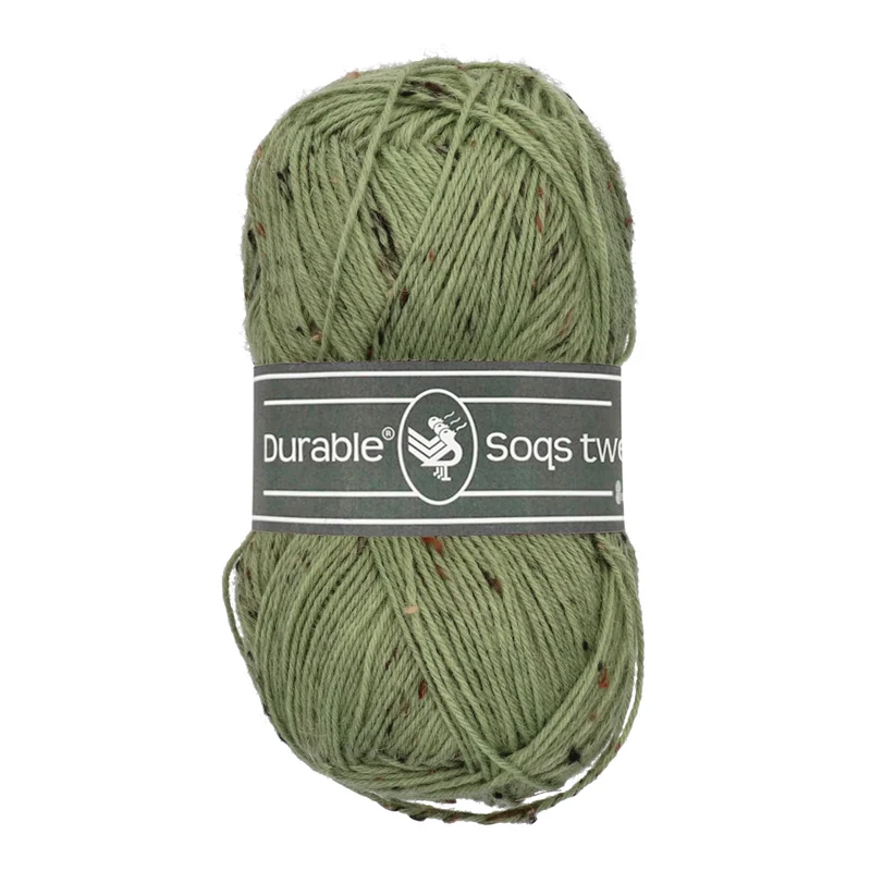 Durable Soqs Tweed 424 Saxon Green