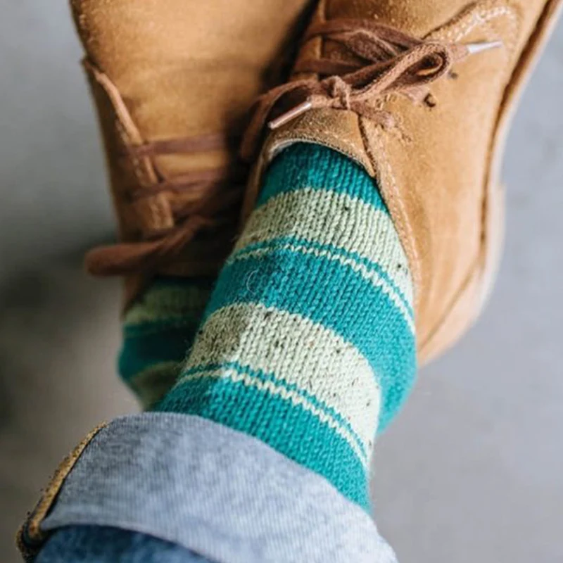 Durable Soqs Tweed 424 Saxon Green