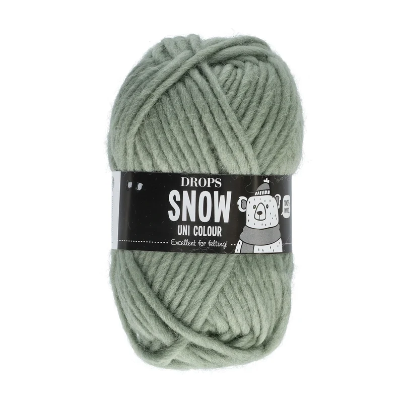 DROPS Snow Uni Colour 098 Salbeigrün