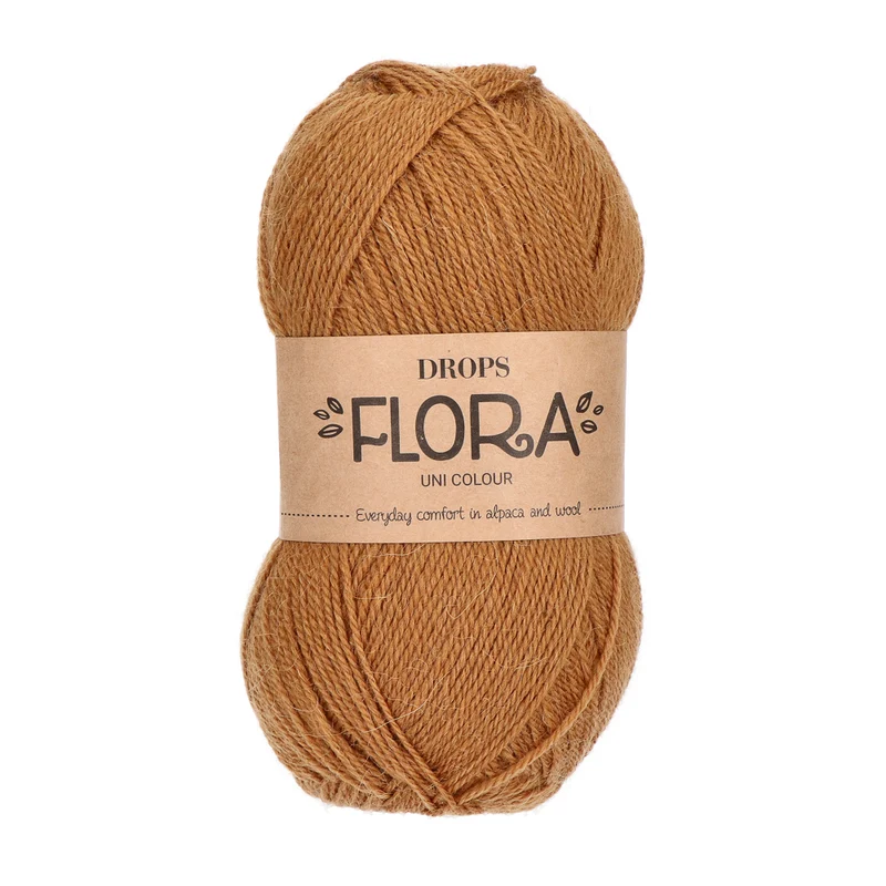 DROPS Flora Uni Colour 25 Karamell
