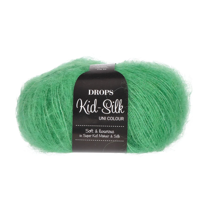 DROPS Kid-Silk Uni Colour 048 Papageiengrün