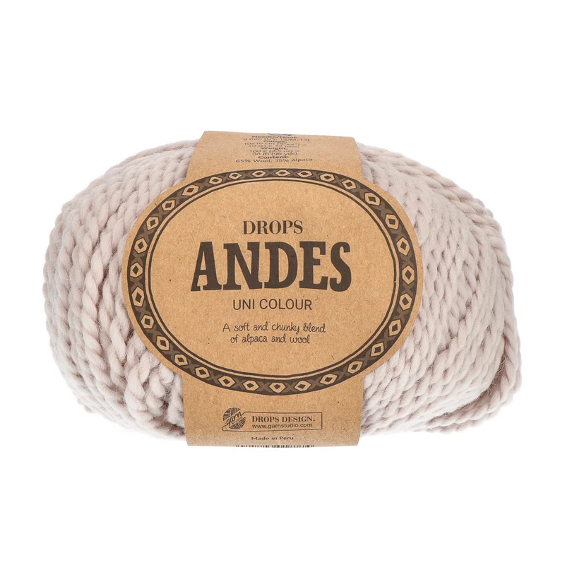 DROPS Andes Uni Colour 9022 Kalk
