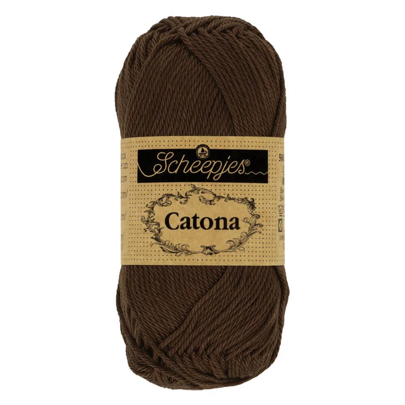 Scheepjes Catona 50 g 162 Black Coffee