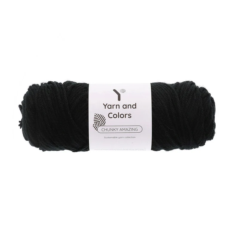Yarn and Colors Chunky Amazing 100 Schwarz
