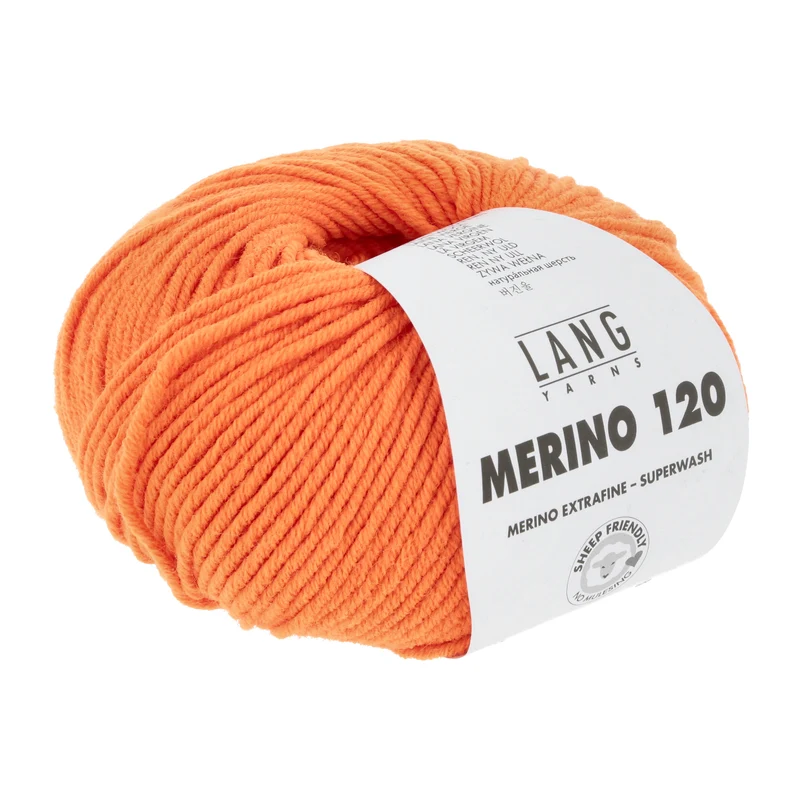 Lang Yarns Merino 120 0659 Neonorange
