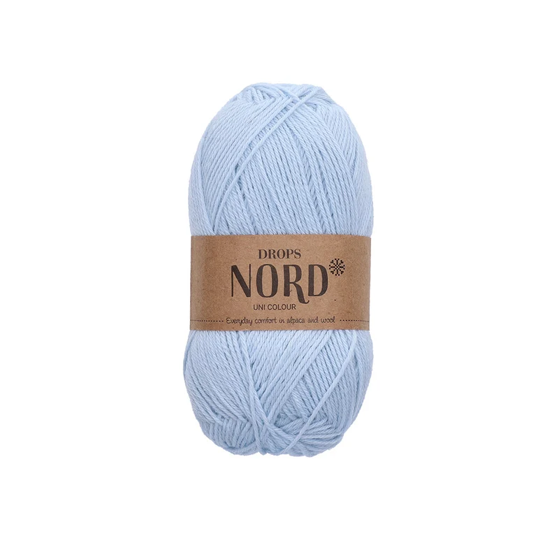 DROPS Nord Uni Colour 26 Eisblau