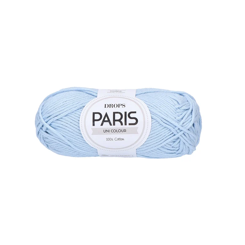 DROPS Paris Uni Colour 76 Eisblau