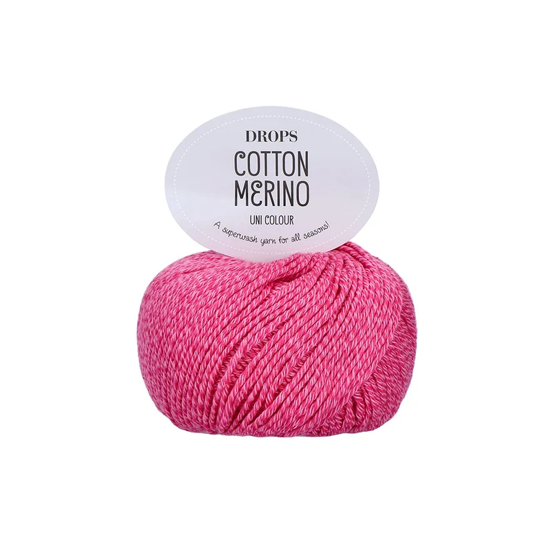 DROPS Cotton Merino Uni Colour 36 Himbeersorbet