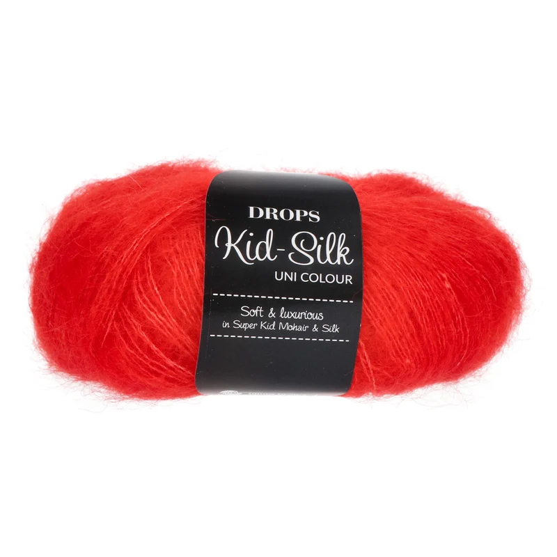 DROPS Kid-Silk Uni Colour 061 Leuchtend rot