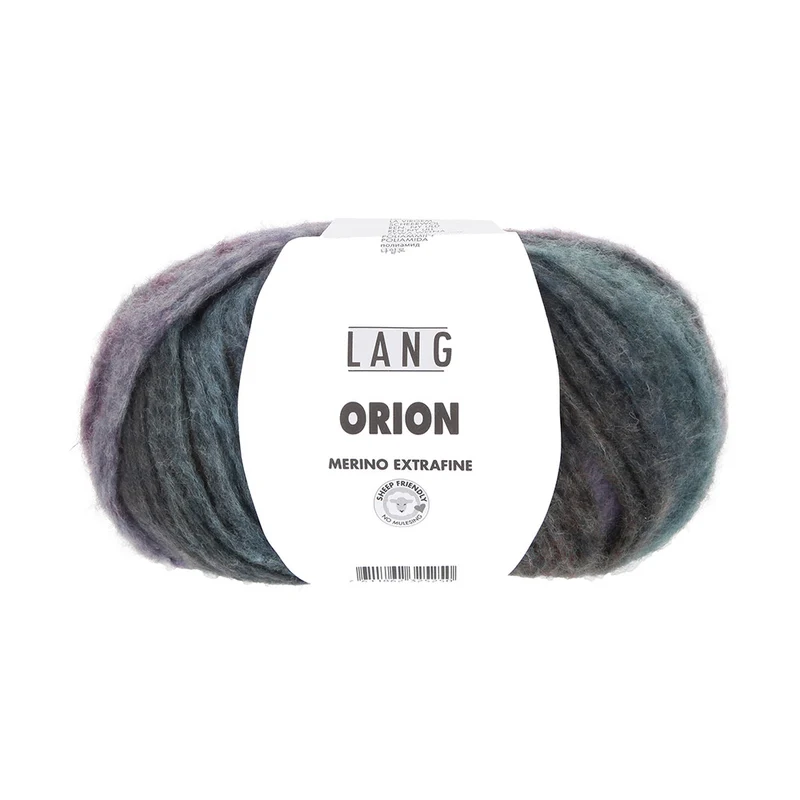 Lang Yarns Orion 006 Petrol/Flieder/Braun
