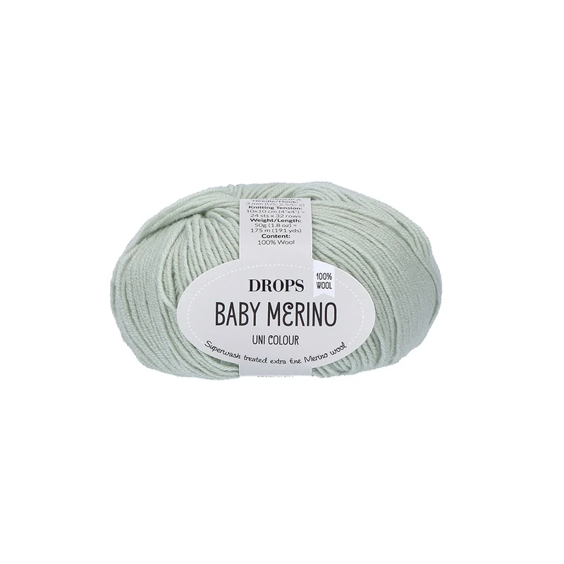 DROPS Baby Merino Uni Colour 058 Pistazien-Eis