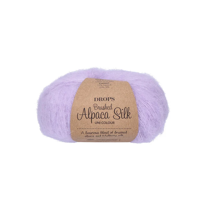 DROPS Brushed Alpaka Silk Uni Colour 034 Süße Orchidee
