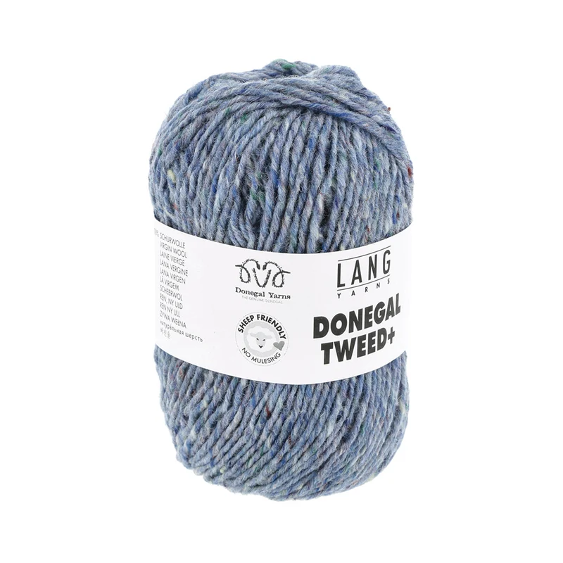 Lang Yarns Donegal Tweed+ 020 Hellblau
