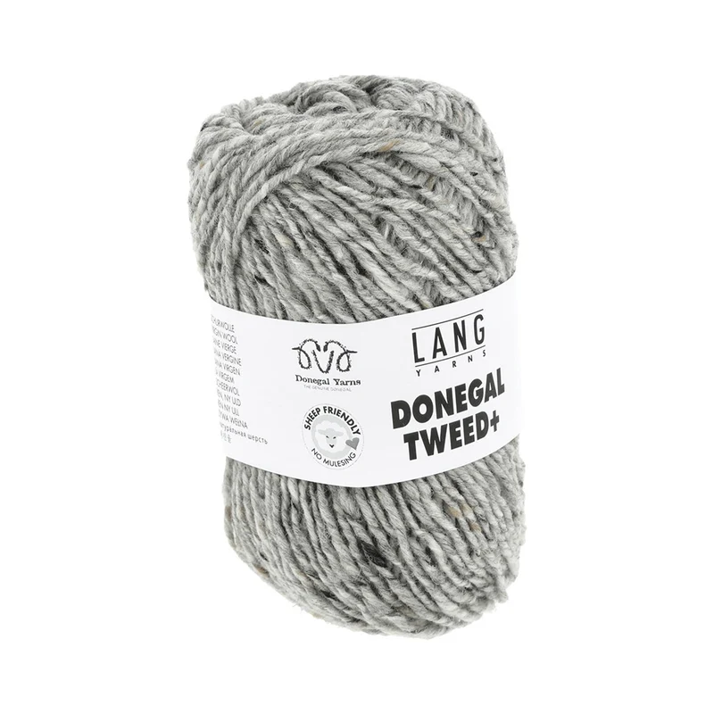 Lang Yarns Donegal Tweed+ 023 Hellgrau