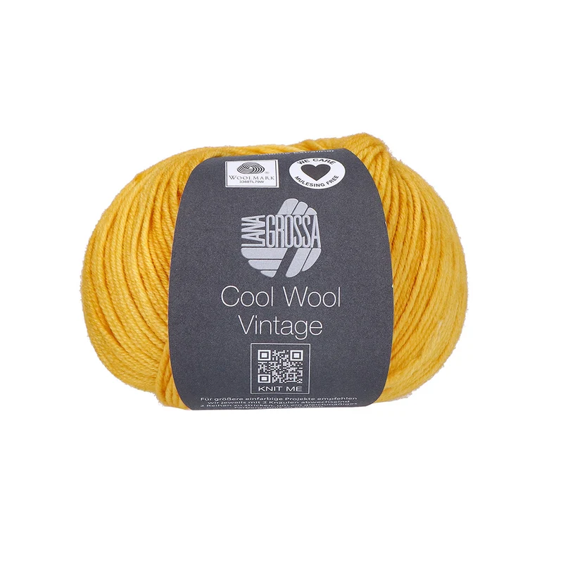 Lana Grossa Cool Wool Vintage 7376 Gelb