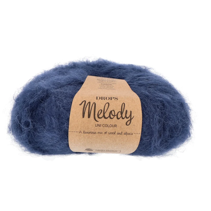 DROPS Melody Uni Colour 028 Marineblau