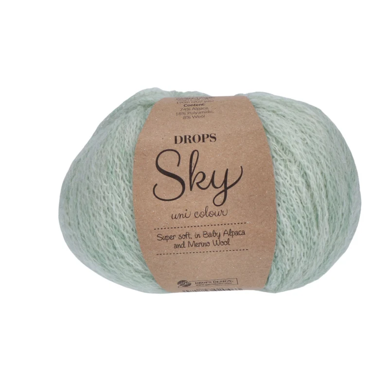 DROPS Sky Uni Colour 030 Pistazien-Eis