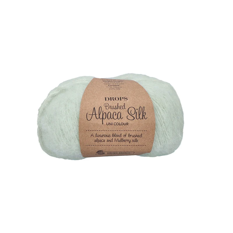 DROPS Brushed Alpaka Silk Uni Colour 033 Pistazien-Eis