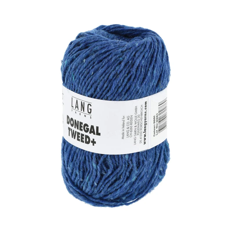 Lang Yarns Donegal Tweed+ 006 Königsblau