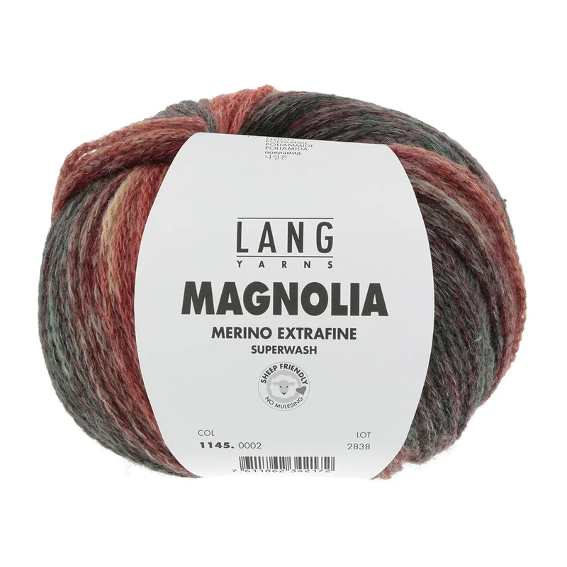 Lang Yarns Magnolia 002 Orange/Rot/Grau