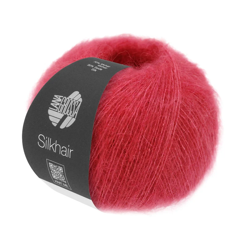 Lana Grossa Silkhair 198 Bonbonrot Rot