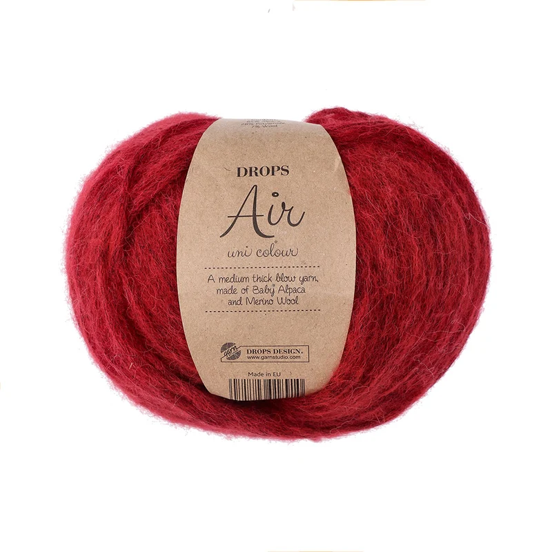 DROPS Air Uni Colour 044 Karminrot