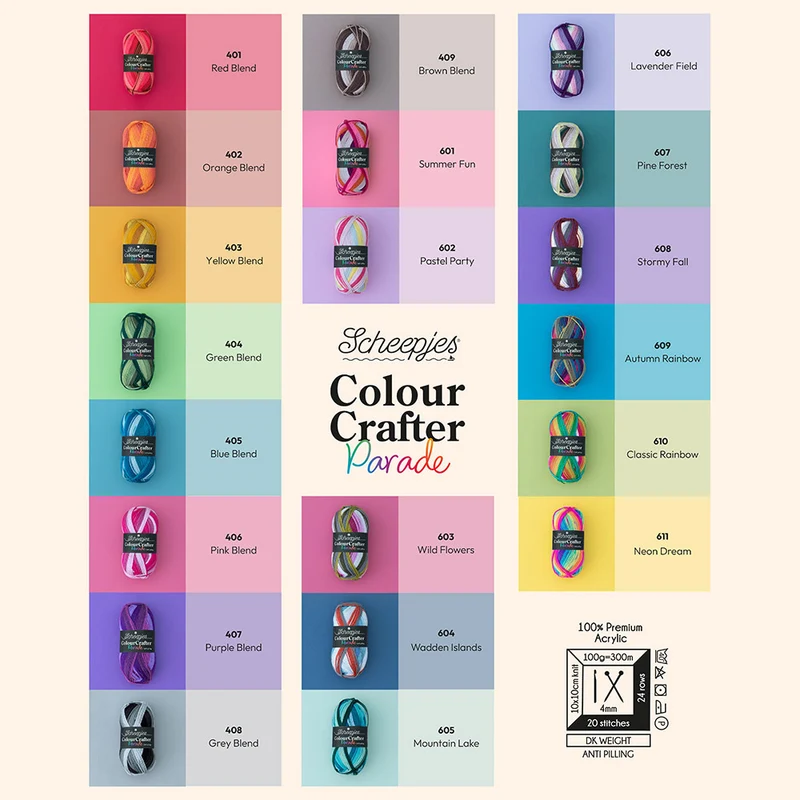 Scheepjes Colour Crafter Parade 601 Summer Fun