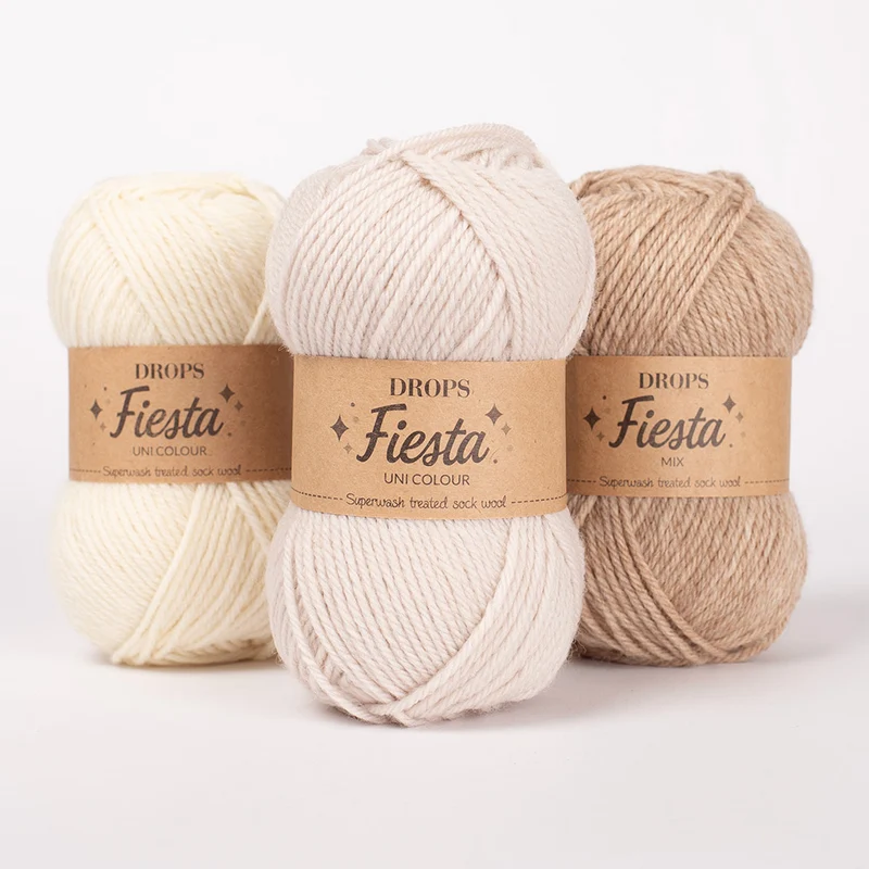 Drops Fiesta Uni Colour 01 Natur