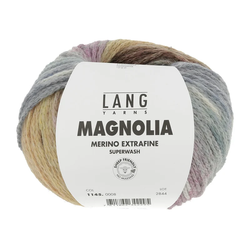Lang Yarns Magnolia 008 Cognac/Jeans/Petrol