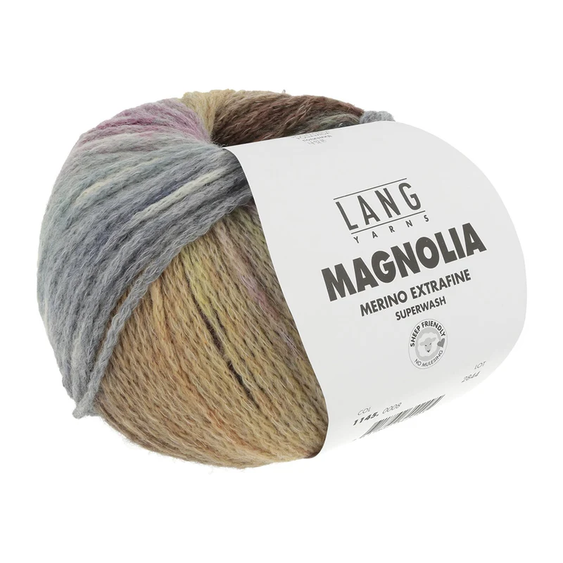 Lang Yarns Magnolia 008 Cognac/Jeans/Petrol