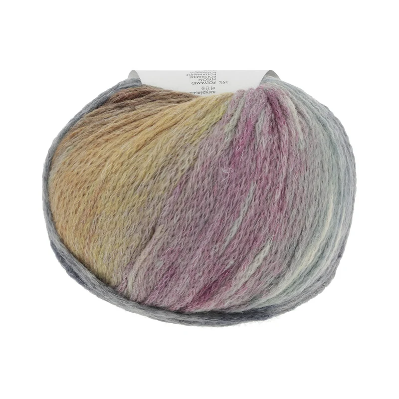 Lang Yarns Magnolia 008 Cognac/Jeans/Petrol