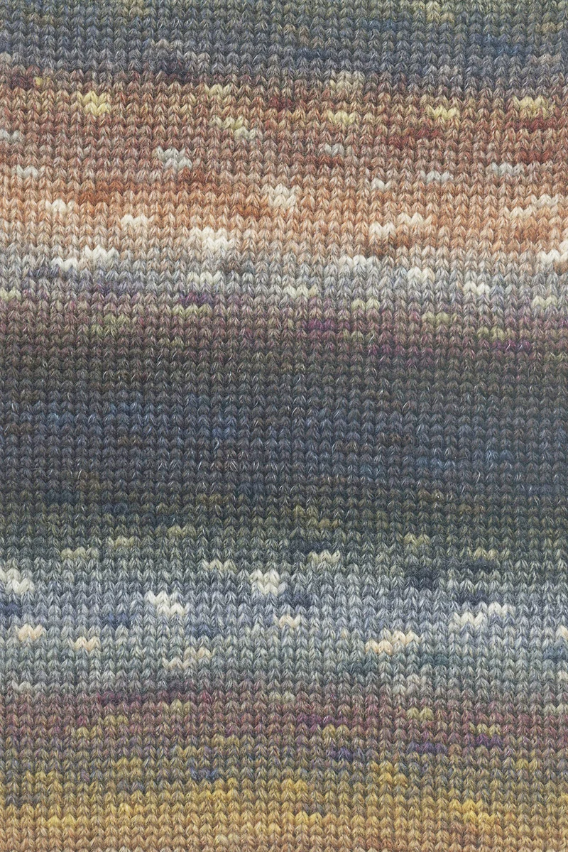 Lang Yarns Magnolia 008 Cognac/Jeans/Petrol