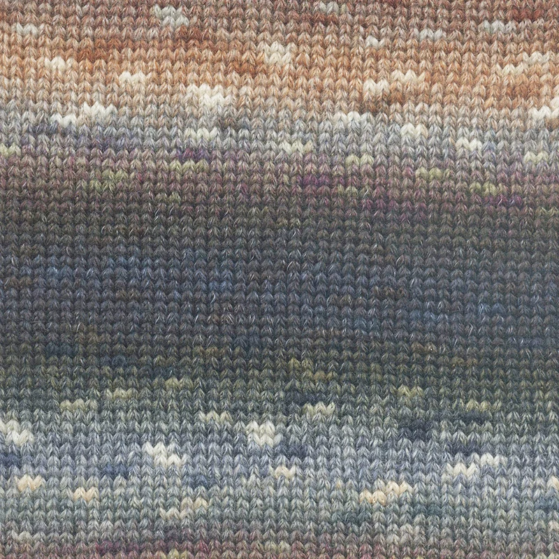 Lang Yarns Magnolia 008 Cognac/Jeans/Petrol