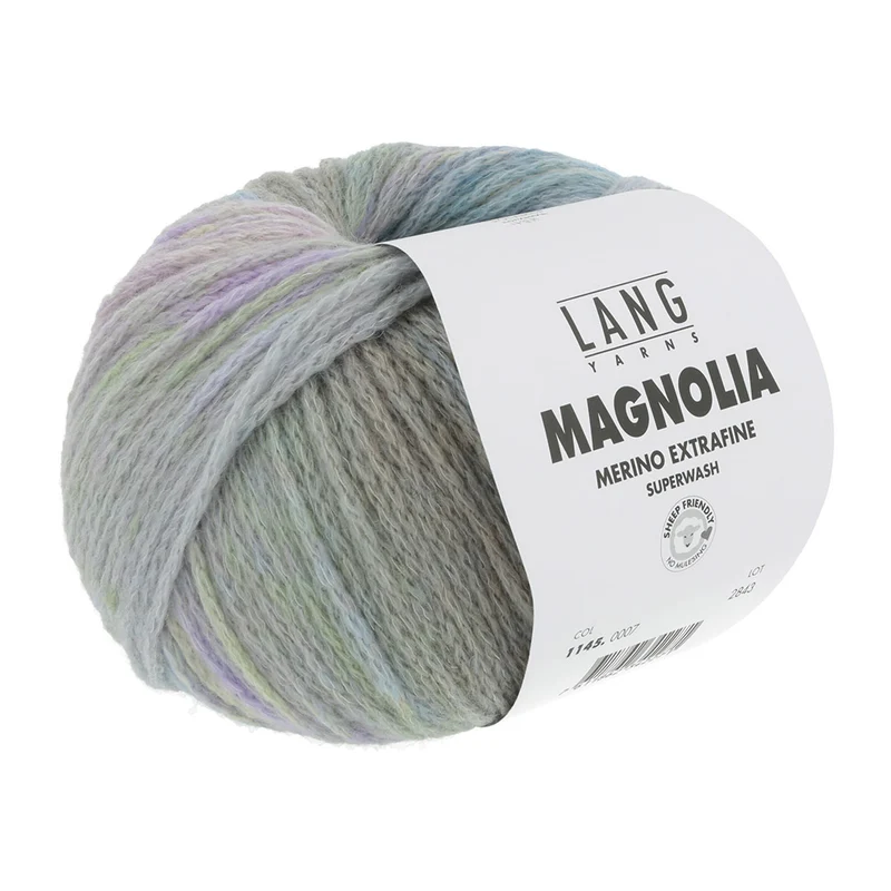 Lang Yarns Magnolia 007 Blau/Beige/Flieder