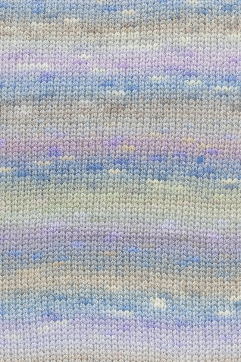 Lang Yarns Magnolia 007 Blau/Beige/Flieder