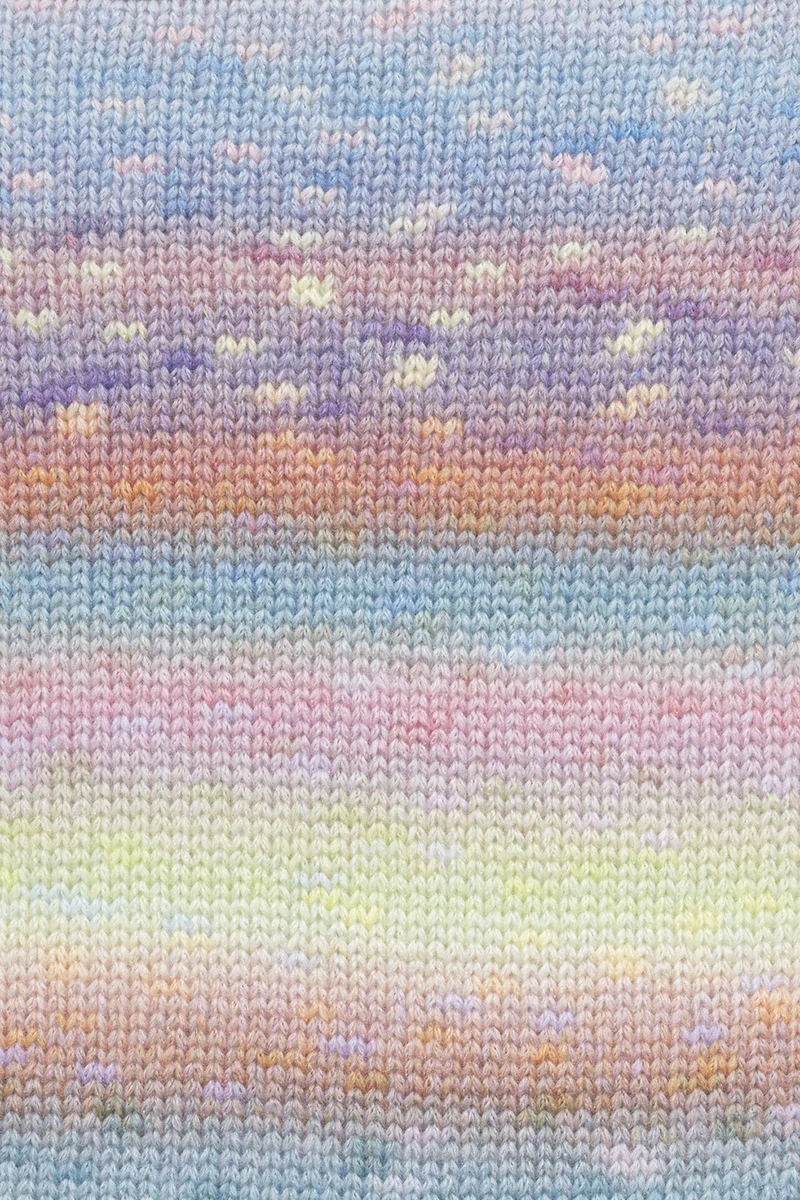 Lang Yarns Magnolia 006 Hellgrün/Blau/Orange